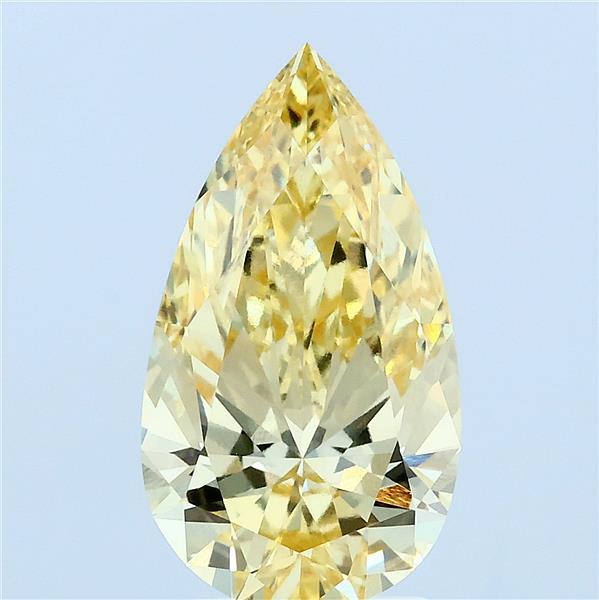 2.87ct Pear FANCY INTENSE YELLOW VVS1 Lab Created Diamond