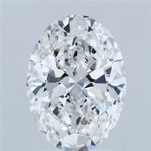 3.02ct Oval E VVS2 Lab Created Diamond