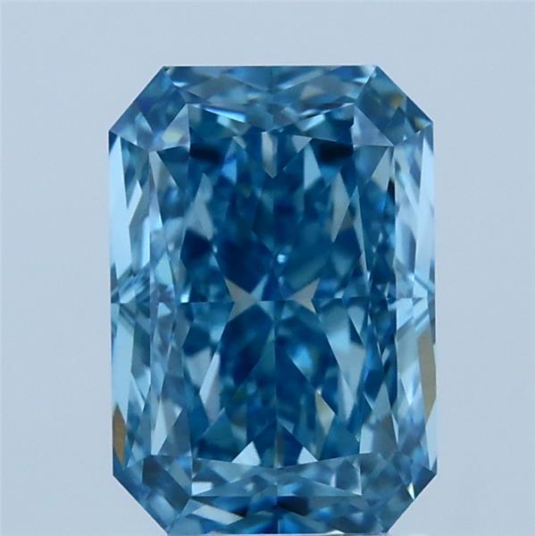 2.06ct Radiant FANCY VIVID BLUE VS1 Lab Created Diamond