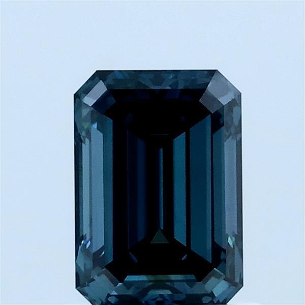 1ct Emerald FANCY DEEP BLUE VVS2 Lab Created Diamond