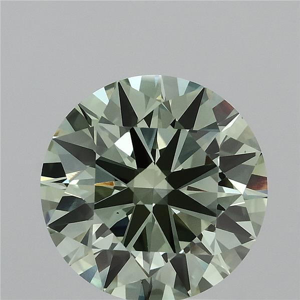 4.02ct Round FANCY VIVID GREEN VS1 Lab Created Diamond
