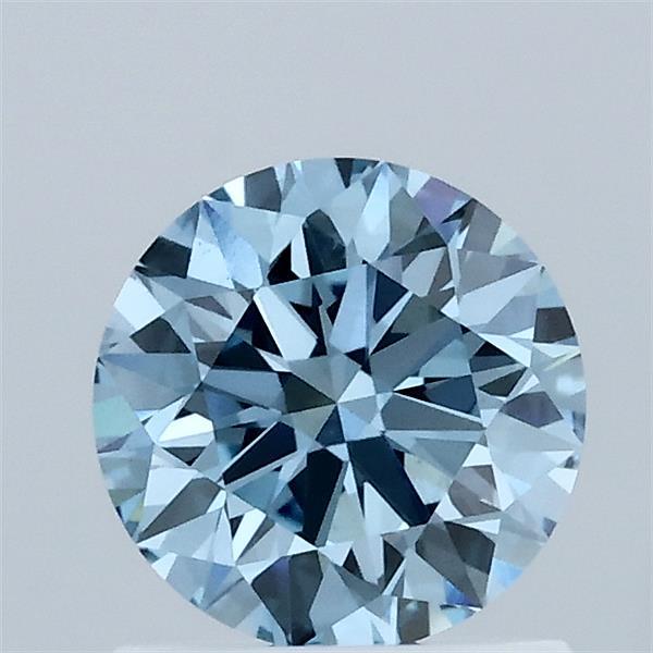 1.01ct Round FANCY VIVID BLUE VS1 Lab Created Diamond