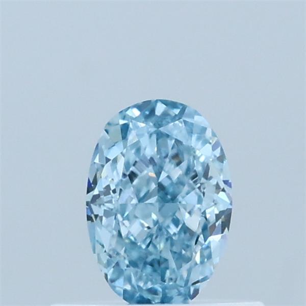 0.56ct Oval FANCY VIVID BLUE VVS2 Lab Created Diamond