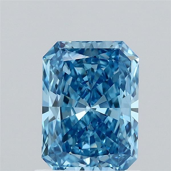 1.07ct Radiant FANCY VIVID BLUE VS2 Lab Created Diamond