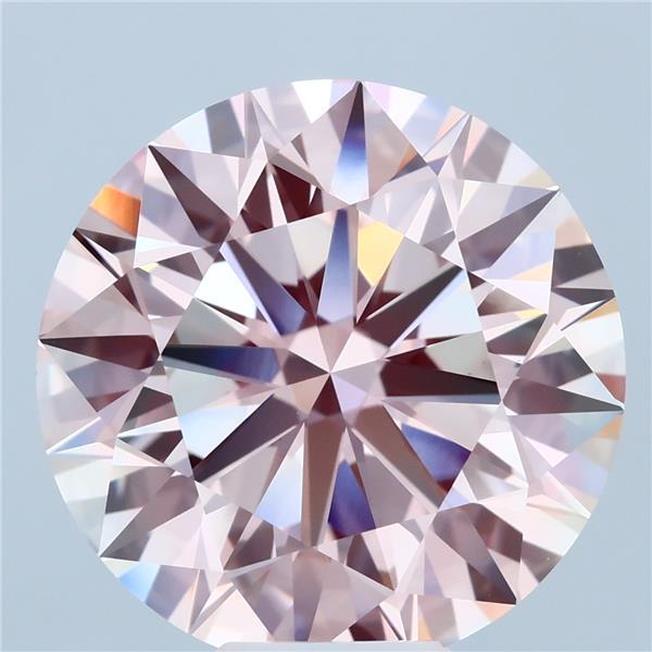 10.32ct Round FANCY LIGHT PINK VS1 Lab Created Diamond