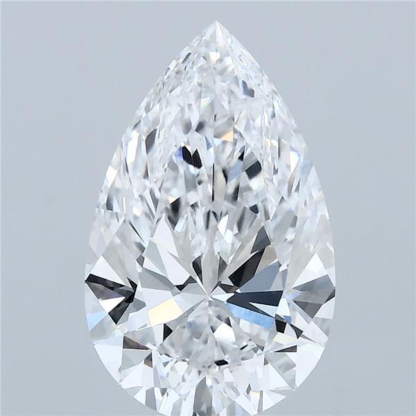 2.88ct Pear D VVS2 Lab Created Diamond