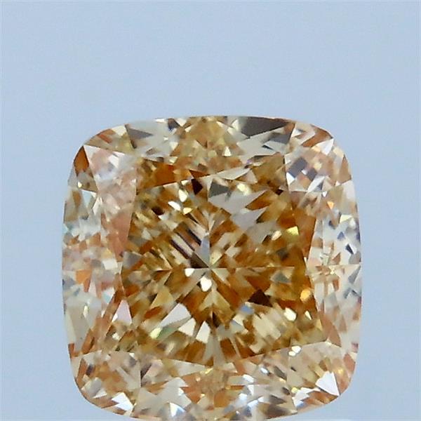 1.53ct Cushion FANCY BROWNISH YELLOW VVS2 Lab Created Diamond