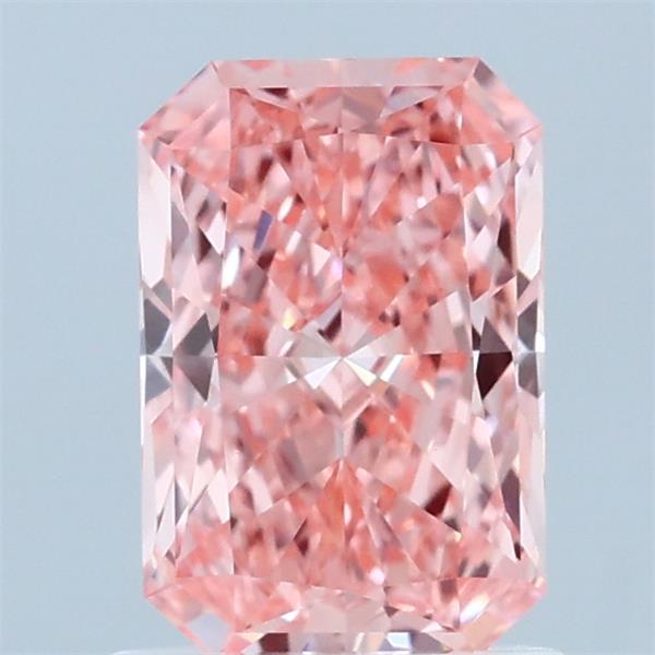 1.15ct Radiant FANCY VIVID PINK VVS2 Lab Created Diamond