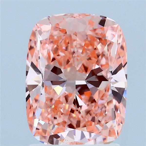 2.03ct Cushion FANCY VIVID PINK VS1 Lab Created Diamond