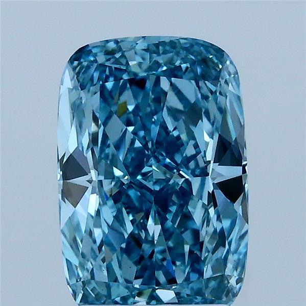 2.02ct Cushion FANCY VIVID BLUE VS1 Lab Created Diamond
