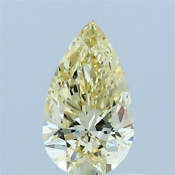 0.56ct Pear FANCY YELLOW VS2 Lab Created Diamond