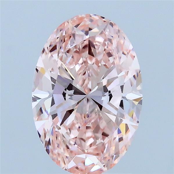 1.5ct Oval FANCY VIVID PINK VS1 Lab Created Diamond