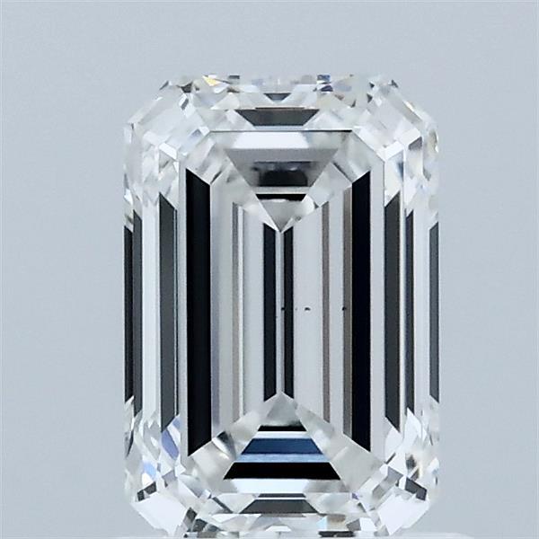1.25ct Emerald F VVS2 Lab Created Diamond