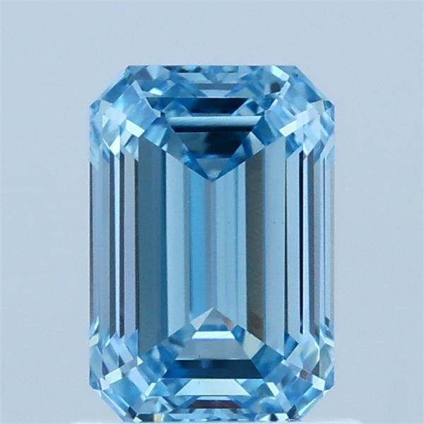 1.16ct Emerald FANCY VIVID BLUE VVS2 Lab Created Diamond