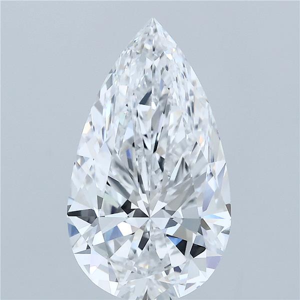 3.21ct Pear D VVS2 Lab Created Diamond