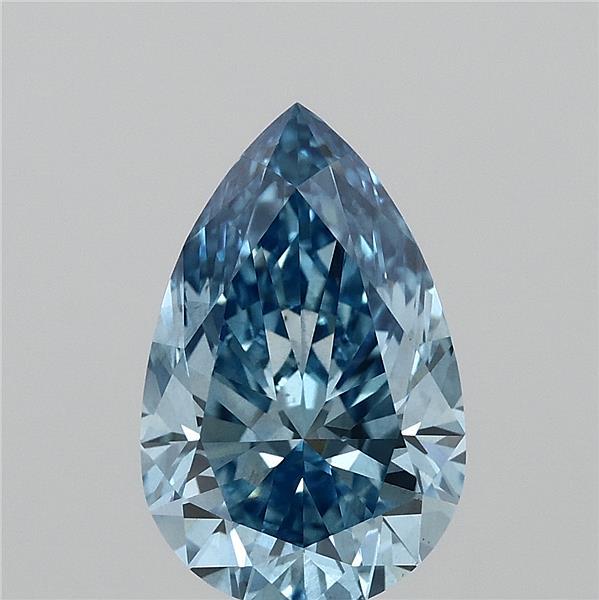 2.01ct Pear FANCY VIVID BLUE VS2 Lab Created Diamond