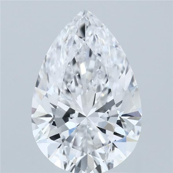 3.06ct Pear D VS1 Lab Created Diamond
