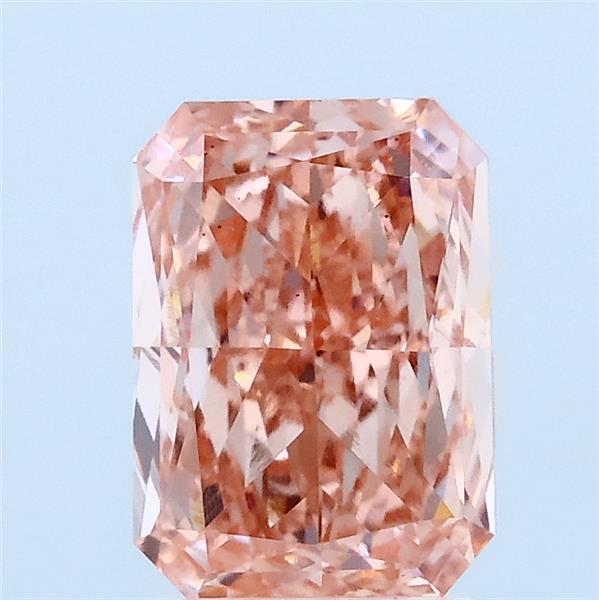 2ct Radiant FANCY VIVID PINK VS1 Lab Created Diamond