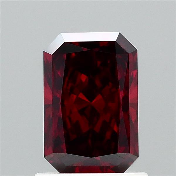 1.08ct Radiant FANCY BROWNISH ORANGE VVS2 Lab Created Diamond