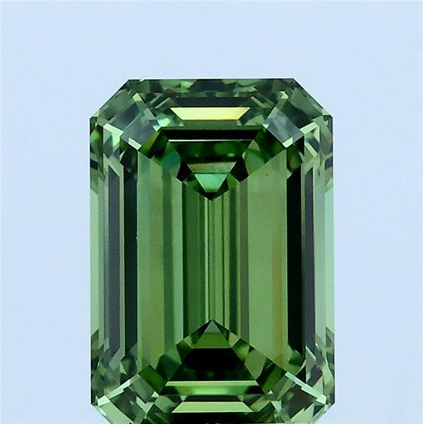 2.02ct Emerald FANCY VIVID GREEN VVS2 Lab Created Diamond