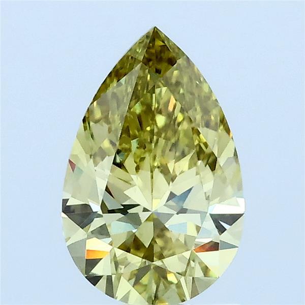 1.01ct Pear FANCY INTENSE YELLOW VS1 Lab Created Diamond