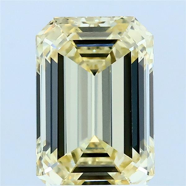 2.03ct Emerald FANCY LIGHT YELLOW VVS1 Lab Created Diamond