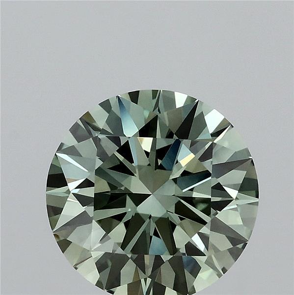 2.16ct Round FANCY VIVID GREEN VS1 Lab Created Diamond