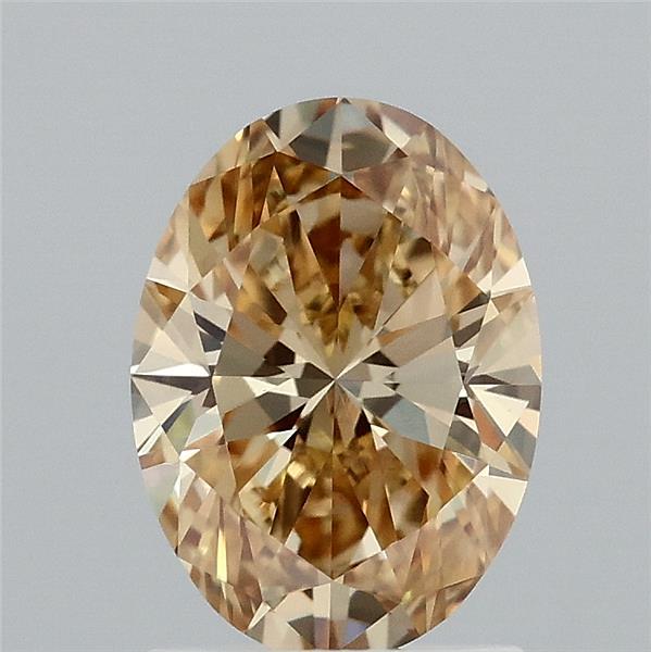 1.48ct Oval FANCY INTENSE YELLOW VVS2 Lab Created Diamond