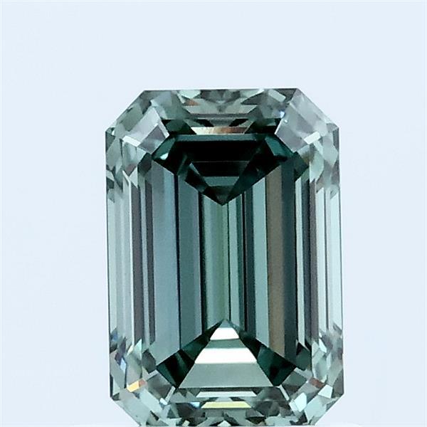 1.02ct Emerald FANCY VIVID GREEN VVS2 Lab Created Diamond