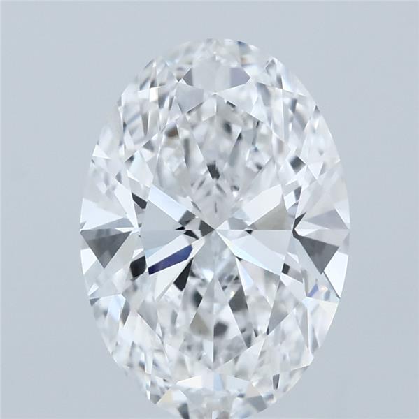 2.5ct Oval D VVS2 Lab Created Diamond