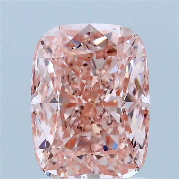 2.02ct Cushion FANCY VIVID PINK VS1 Lab Created Diamond