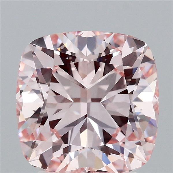 3.05ct Cushion FANCY INTENSE PINK VS1 Lab Created Diamond