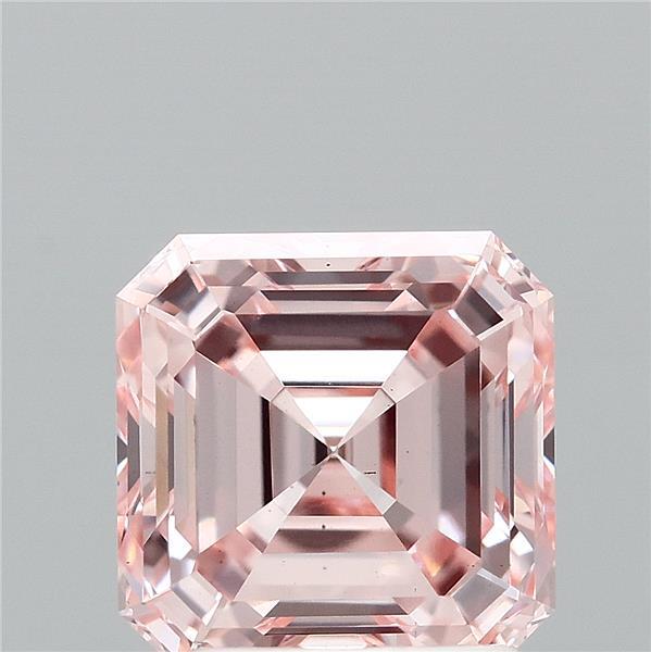 2.02ct Asscher FANCY INTENSE PINK VS2 Lab Created Diamond