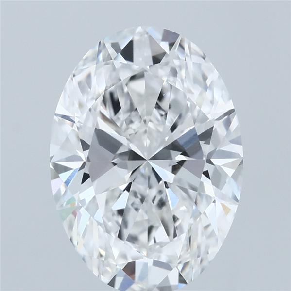 3.02ct Oval E VVS2 Lab Created Diamond