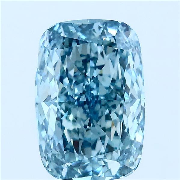 2.02ct Cushion FANCY VIVID BLUE VS1 Lab Created Diamond