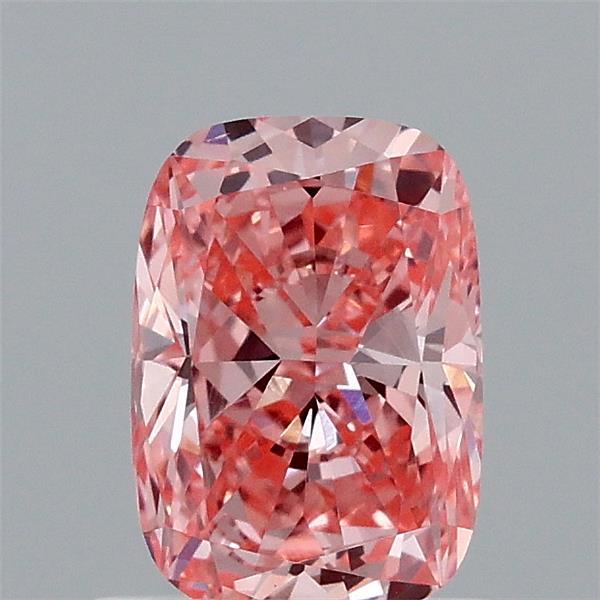 0.92ct Cushion FANCY VIVID PINK VS1 Lab Created Diamond