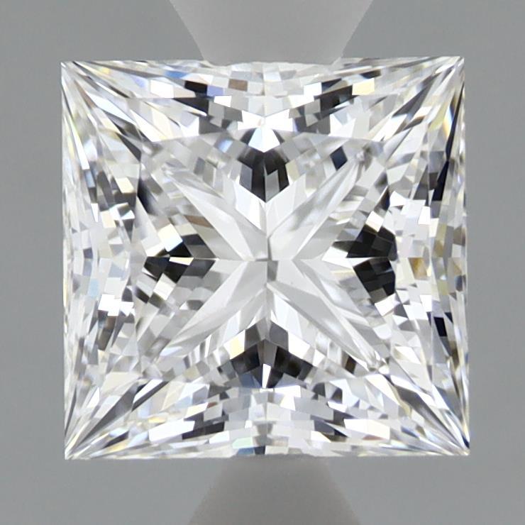 1.55ct Princess D VVS2 Lab Created Diamond