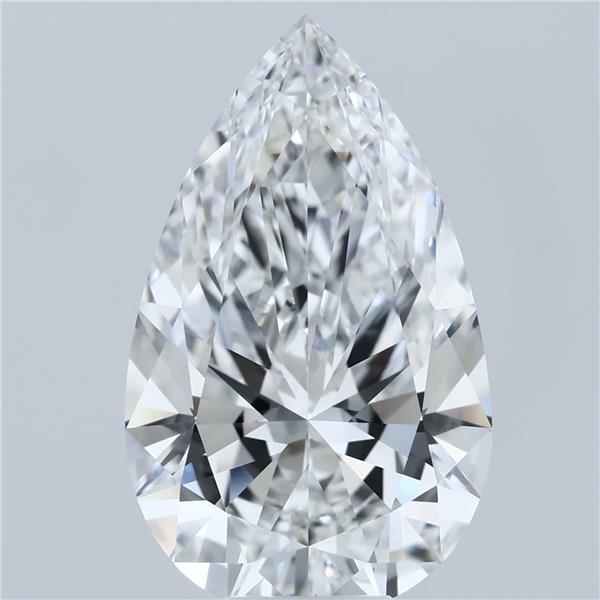 8.77ct Pear E VVS2 Lab Created Diamond