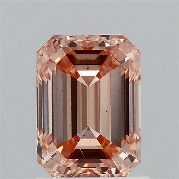 1.5ct Emerald FANCY INTENSE YELLOW ORANGE VS2 Lab Created Diamond