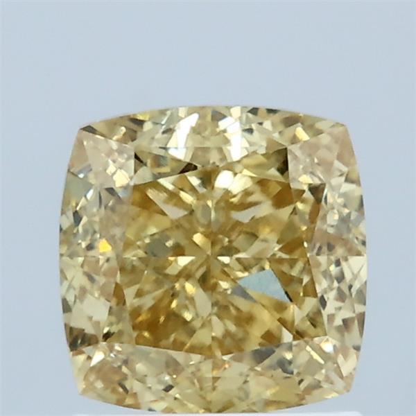 1.61ct Cushion FANCY INTENSE YELLOW VVS2 Lab Created Diamond