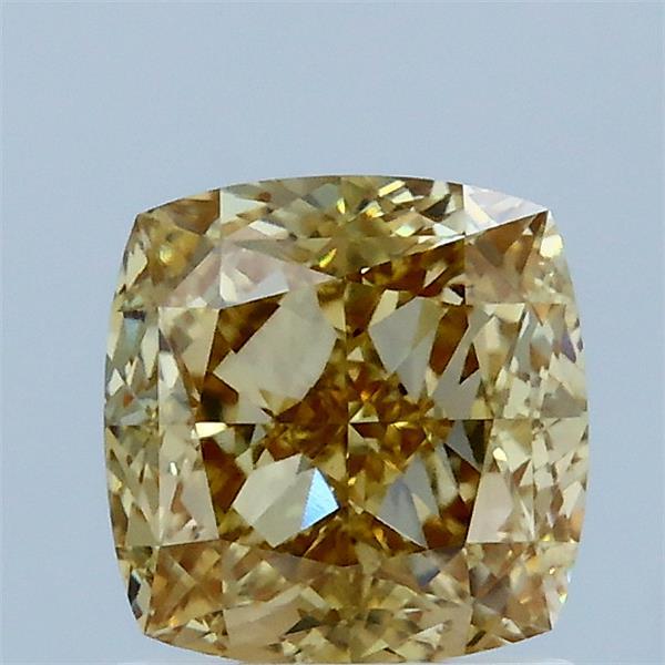 1.56ct Cushion FANCY YELLOW VS1 Lab Created Diamond