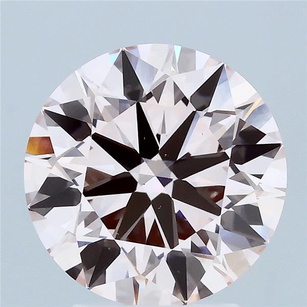 3.01ct Round FANCY PINK VS1 Lab Created Diamond