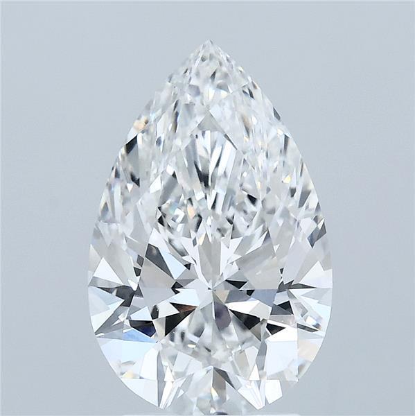 3ct Pear F VVS2 Lab Created Diamond