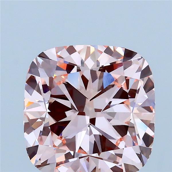 3.01ct Cushion FANCY INTENSE PINK VVS2 Lab Created Diamond