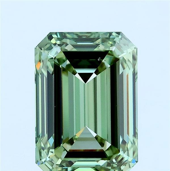 3.01ct Emerald FANCY VIVID GREEN VS2 Lab Created Diamond