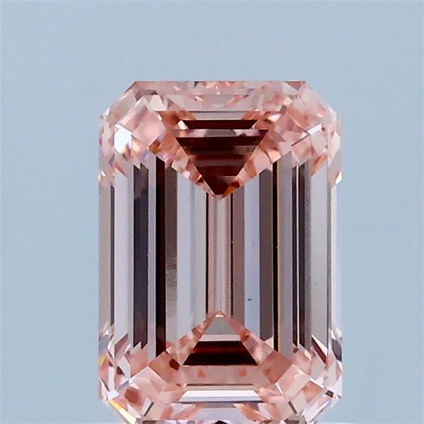 1.09ct Emerald FANCY INTENSE PINK VS1 Lab Created Diamond