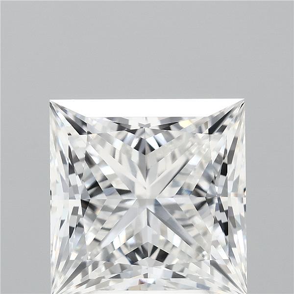 4.09ct Princess F VVS1 Lab Created Diamond