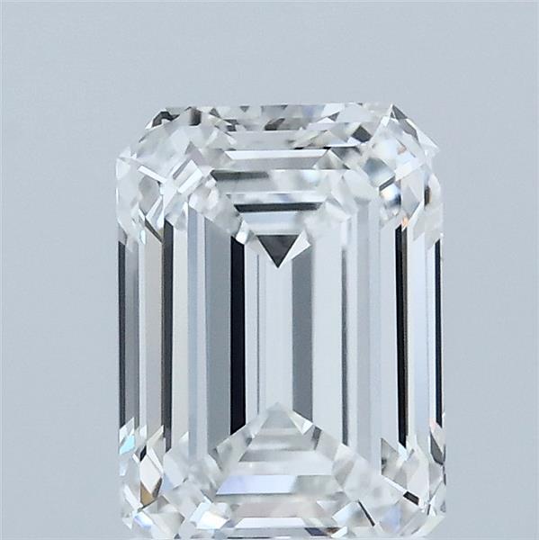 1.6ct Emerald F VVS1 Lab Created Diamond