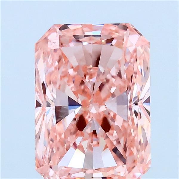 2.01ct Radiant FANCY VIVID PINK VS1 Lab Created Diamond