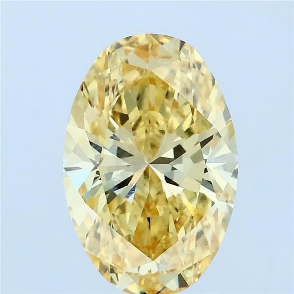 2.02ct Oval FANCY INTENSE YELLOW VS1 Lab Created Diamond